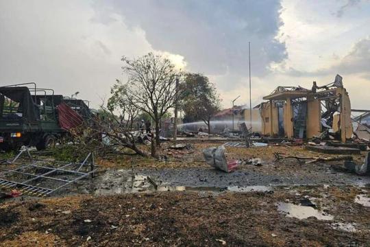 Campuchia công bố nguyên nhân vụ nổ kho đạn khiến 20 binh sĩ thiệt mạng