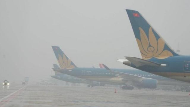 7 chuyến bay đến Nội Bài phải chuyển hướng hạ cánh vì sương mù dày đặc