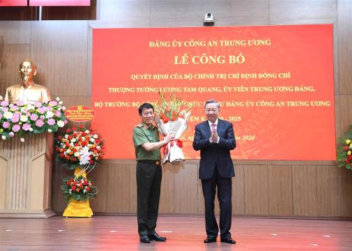 Bộ trưởng Bộ Công an Lương Tam Quang giữ chức Bí thư Đảng uỷ Công an Trung ương