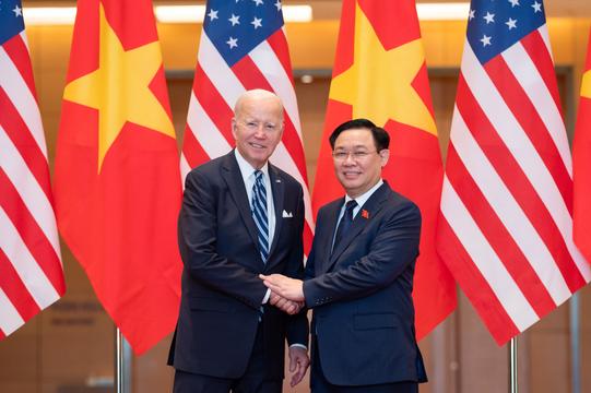Chủ tịch Quốc hội Vương Đình Huệ hội kiến Tổng thống Hoa Kỳ Joe Biden 