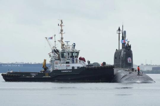 Nhóm tàu chiến, tàu ngầm hạt nhân Nga cập cảng Cuba