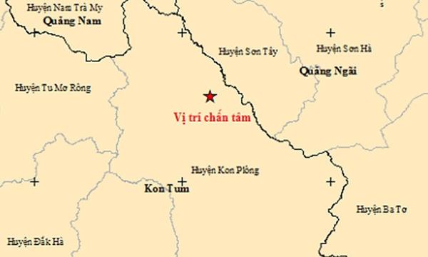 7 trận động đất liên tiếp ở Kon Tum