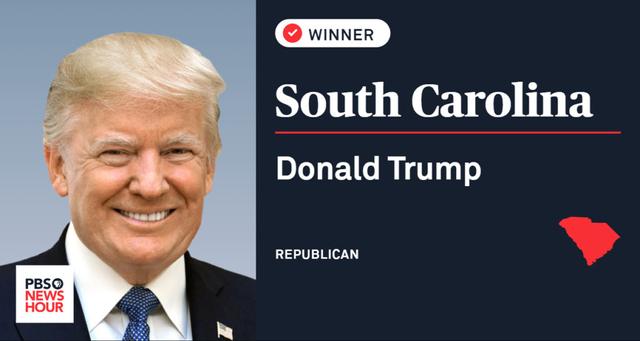 Ông Donald Trump được dự báo chiến thắng tại Nam Carolina 