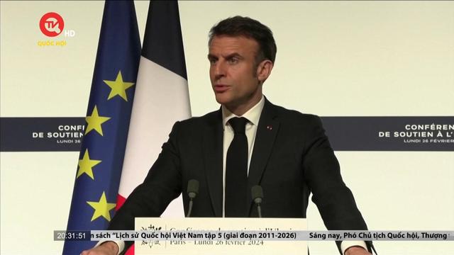 Tổng thống Pháp để ngỏ khả năng gửi quân đội tới Ukraine