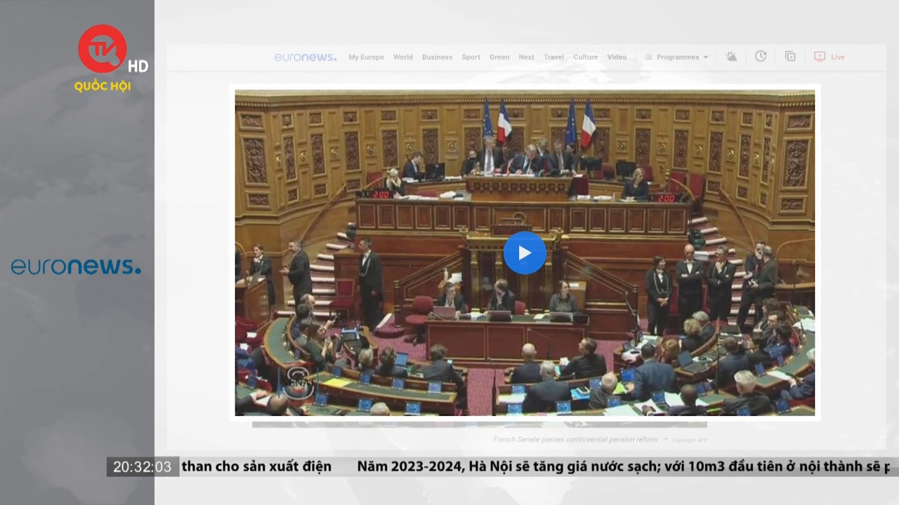 Thượng viện Pháp thông qua dự luật mới về cải cách lương hưu