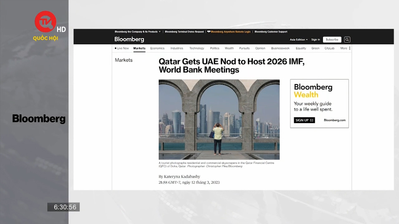 UAE rút đề xuất đăng cai cuộc họp giữa WB và IMF