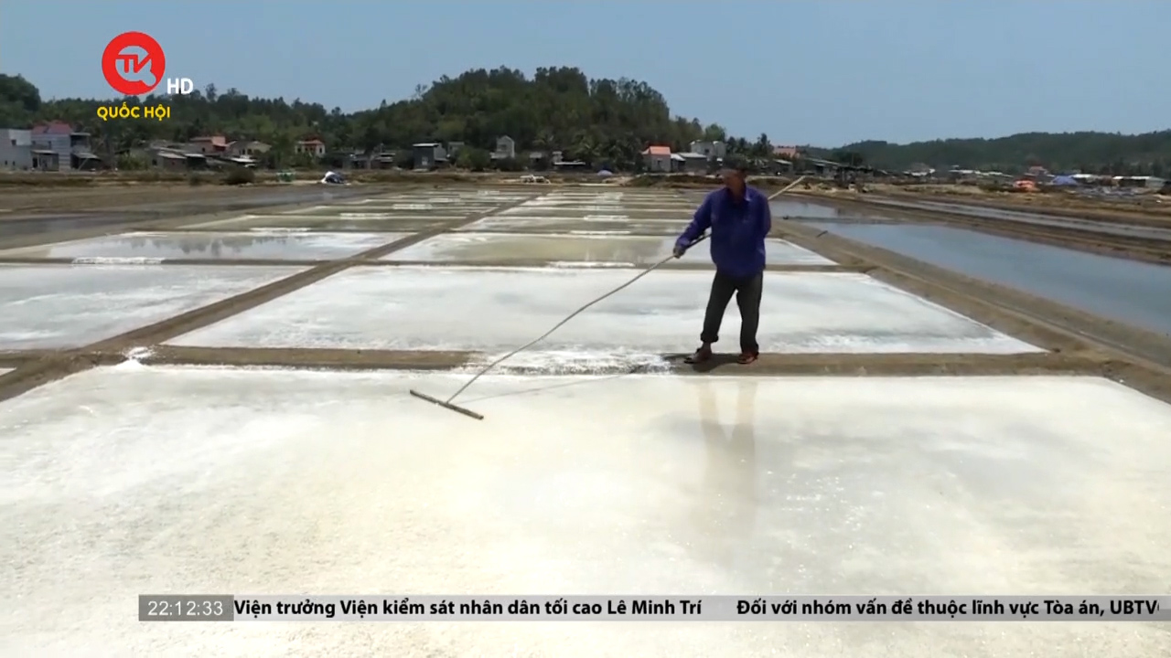 Quảng Ngãi: Diêm dân Sa Huỳnh lo giá muối bấp bênh