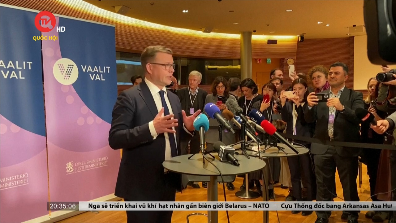 Bầu cử quốc hội Phần Lan: Đảng Liên minh Quốc gia tuyên bố giành chiến thắng