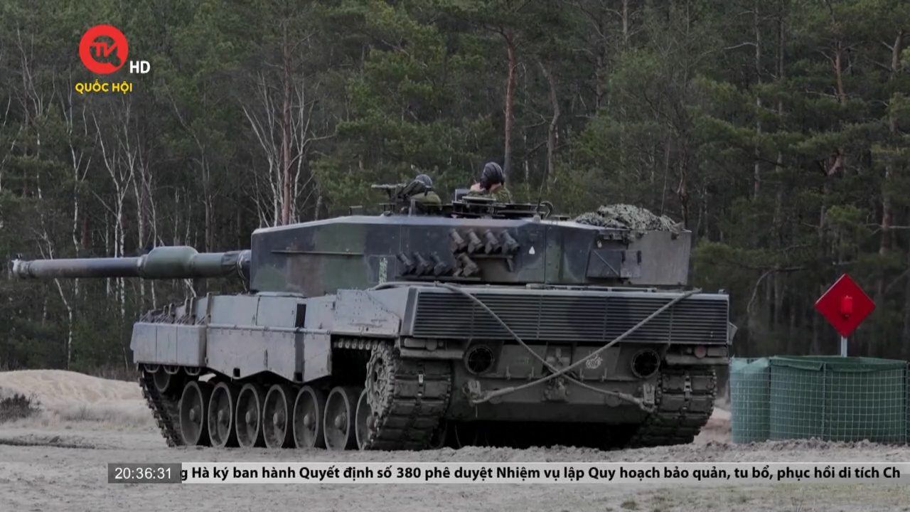 NATO huấn luyện lính Ukraine sử dụng xe tăng Leopard