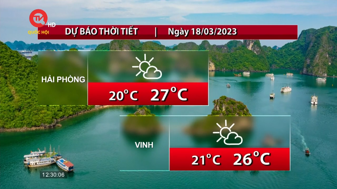 Thời tiết trưa: Nam Bộ tăng nhiệt, Bắc Bộ mưa phùn
