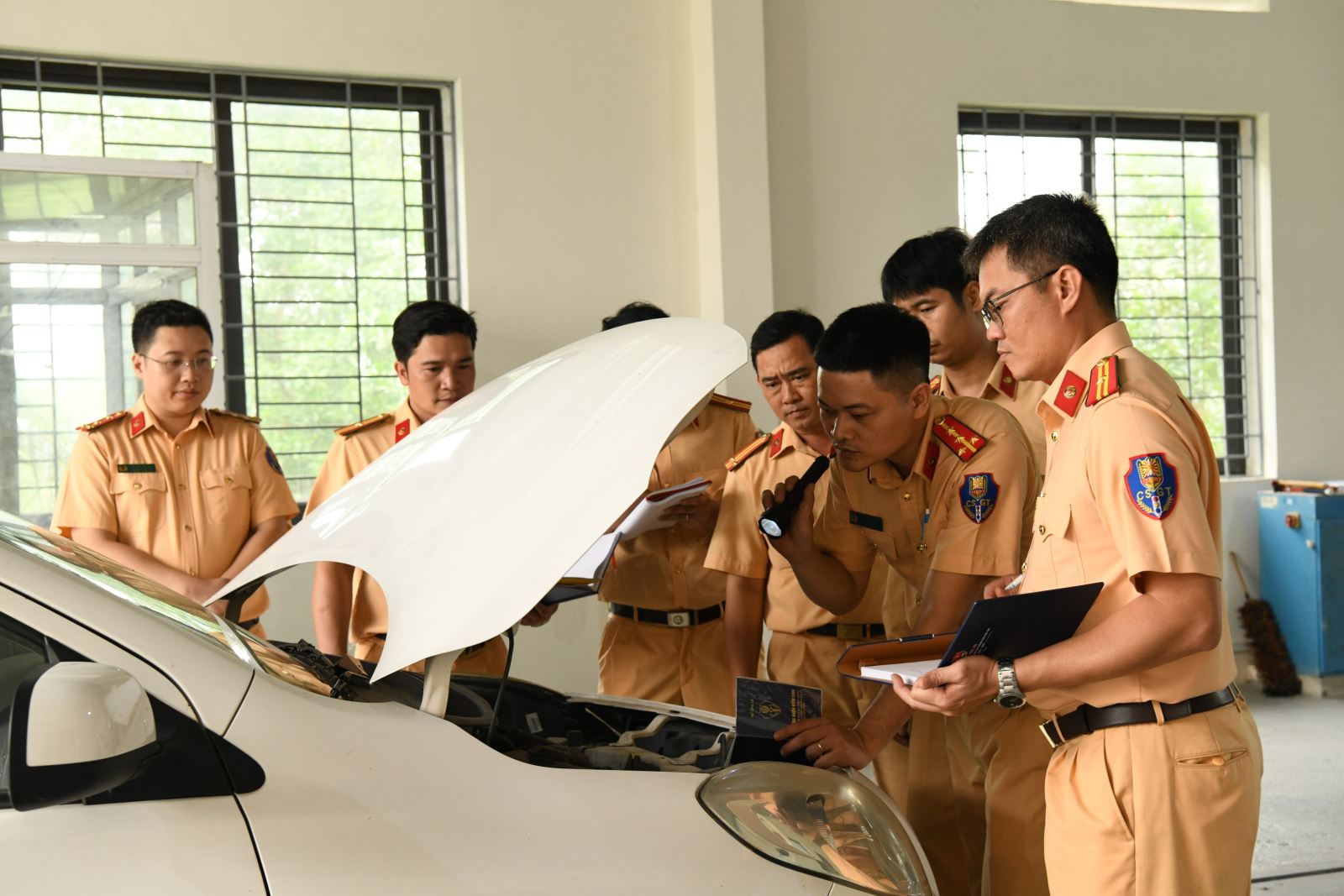 Cục Cảnh sát giao thông tập huấn nghiệp vụ đăng kiểm cho 136 cán bộ chiến sĩ