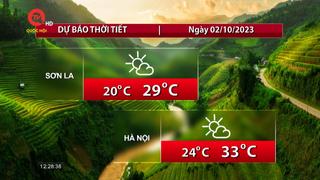 Dự báo thời tiết 2/10: Bắc Bộ trời nắng, Tây Nguyên và Nam Bộ có mưa rải rác