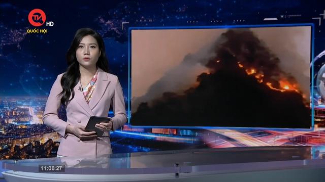 Huy động gần 250 người dập đám cháy rừng tại Sơn La
