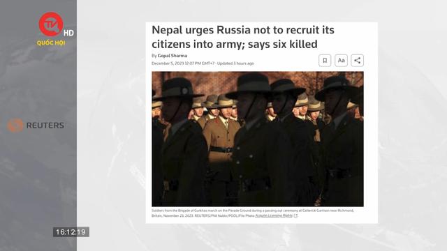 Nepal yêu cầu Nga không tuyển mộ công dân