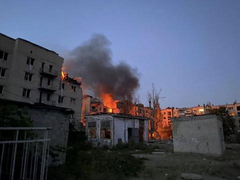 Tấn công tên lửa nhằm vào thành phố Donetsk, Nga