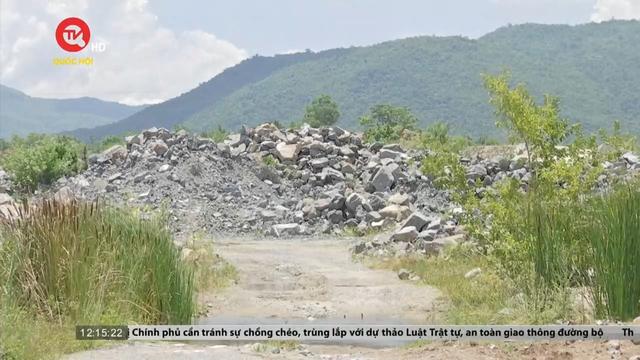 Ninh Thuận: Thủy điện Mỹ Sơn đổ thải trái phép