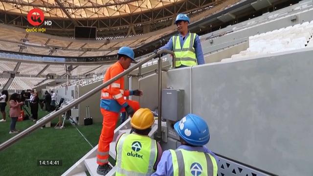 Công nhân xây dựng tại World Cup 2022 ở Qatar kiện công ty xây dựng