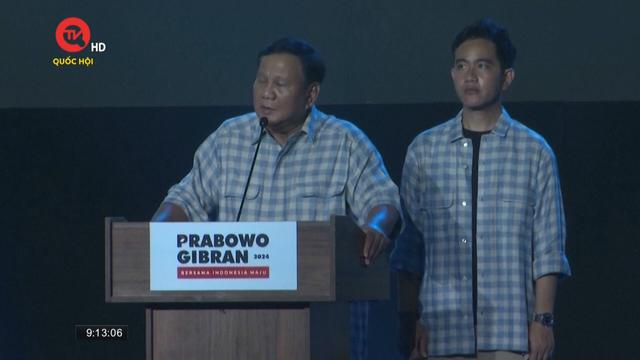 Ông Subianto tuyên bố giành chiến thắng bầu cử tổng thống Indonesia 