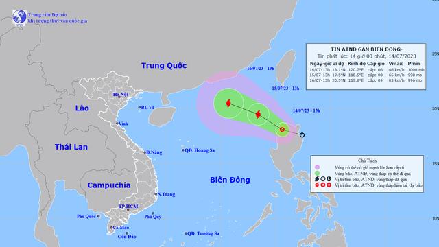 Áp thấp nhiệt đới đã vào biển Đông, khả năng mạnh lên thành bão
