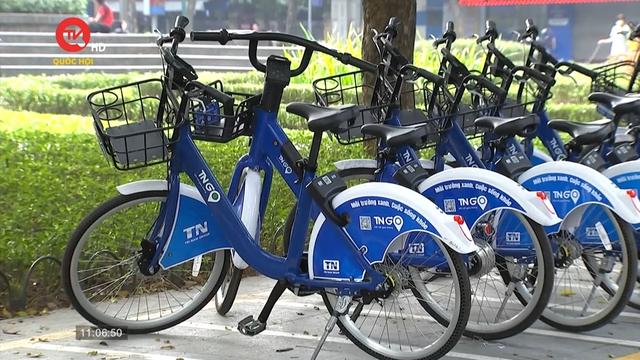 Người dân Hà Nội đang dần coi xe đạp công cộng là phương tiện giao thông 