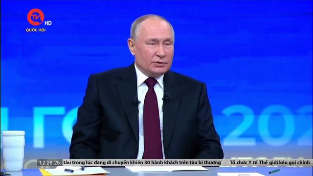 Tổng thống Nga trả lời 78 câu hỏi trong cuộc họp báo cuối năm 