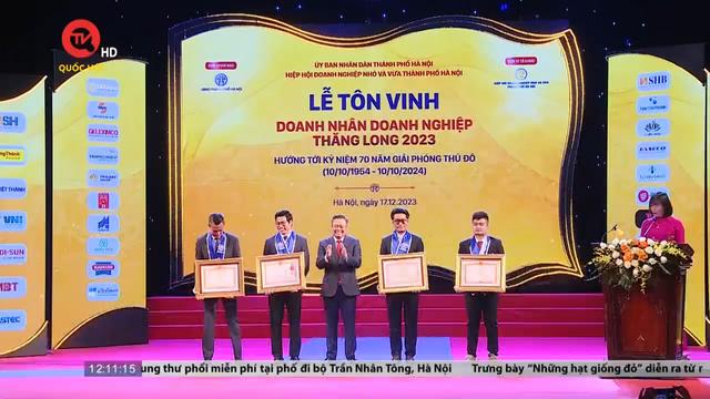 Hà Nội: Vinh danh hơn 100 doanh nhân, doanh nghiệp Thăng Long năm 2023