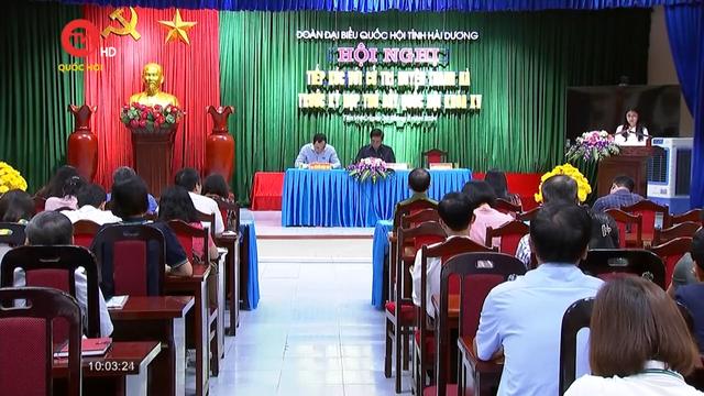 Tổng thư ký Quốc hội Bùi Văn Cường tiếp xúc cử tri huyện Thanh Hà 