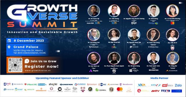 Sắp diễn ra "Hội nghị đột phá về tăng trưởng dành cho doanh nghiệp" - GrowthVerse Summit 2023