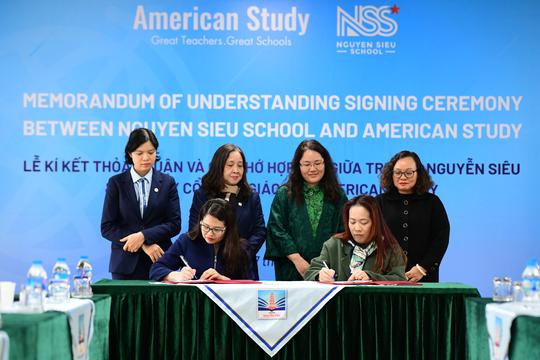 Trường Nguyễn Siêu và American Study kí kết hợp tác chiến lược

