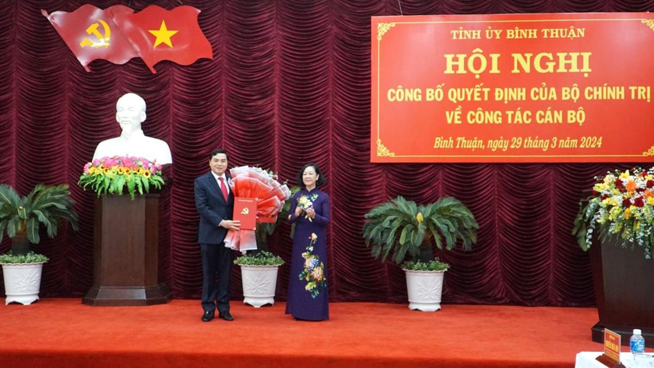 Bộ Chính trị chuẩn y ông Nguyễn Hoài Anh giữ chức Bí thư tỉnh ủy Bình Thuận