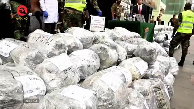 Peru thu giữ hơn 7 tấn ma túy đang trên đường đến châu Âu