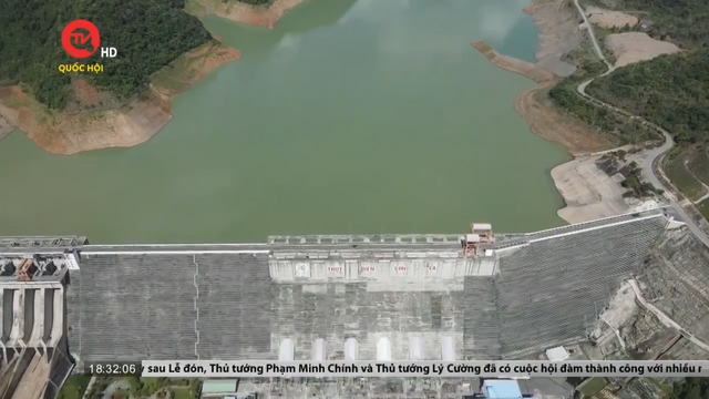 Mực nước hồ thuỷ điện Sơn La cao hơn mực nước chết 7,88m 