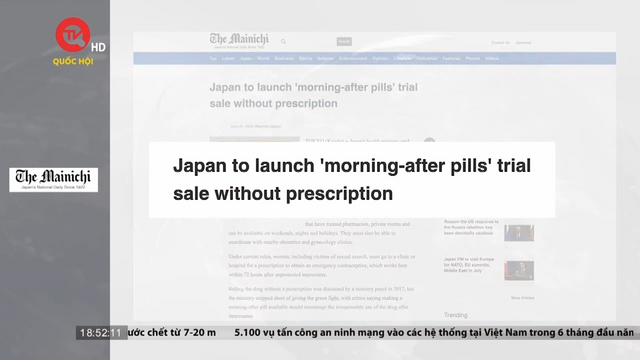 Nhật Bản cho bán thử nghiệm thuốc tránh thai khẩn cấp
