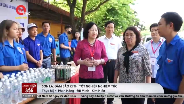 Thứ trưởng Bộ Giáo dục và Đào tạo kiểm tra thi tốt nghiệp THPT tại Sơn La