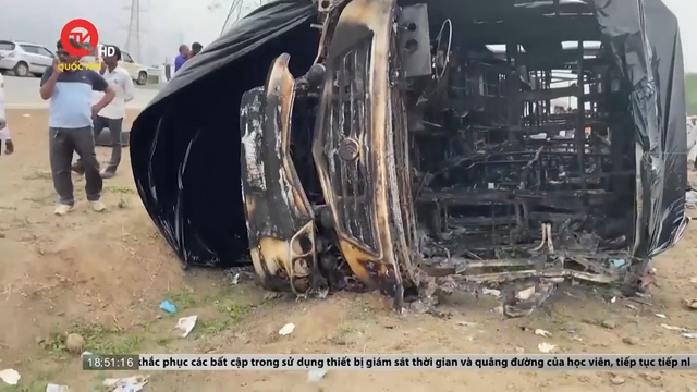 Tai nạn cháy xe buýt tại Ấn Độ