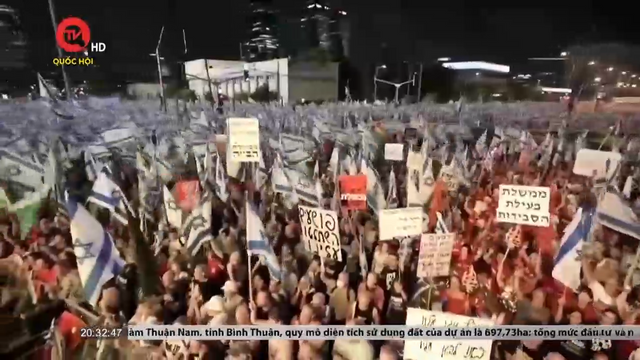Tuần thứ 26 liên tiếp diễn ra biểu tình tại Israel
