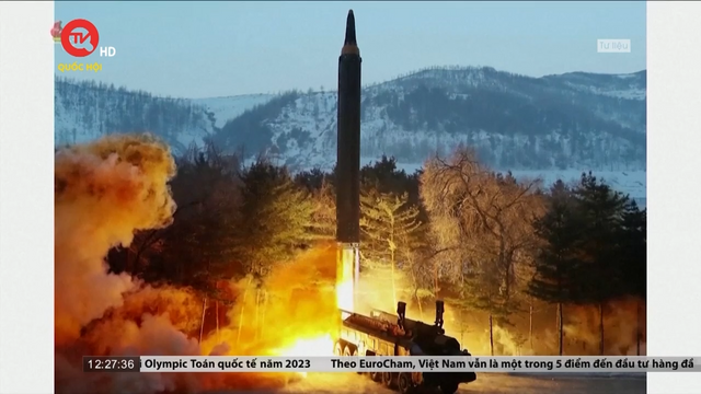 Triều Tiên phóng tên lửa đạn đạo ra vùng phía biển phía Đông 