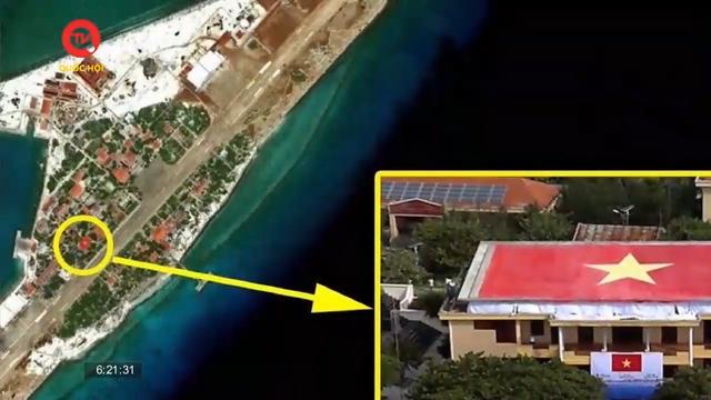 Google thay ảnh vệ tinh có quốc kỳ Việt Nam tại đảo Trường Sa