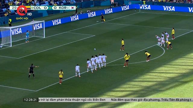 Colombia chiến thắng thuyết phục trước Hàn Quốc