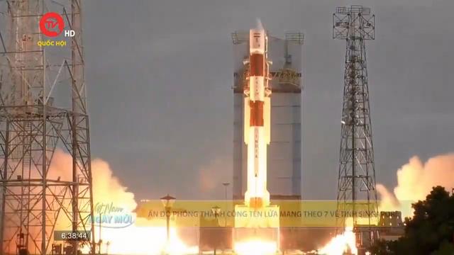 Ấn Độ phóng thành công tên lửa mang theo 7 vệ tinh Singapore
