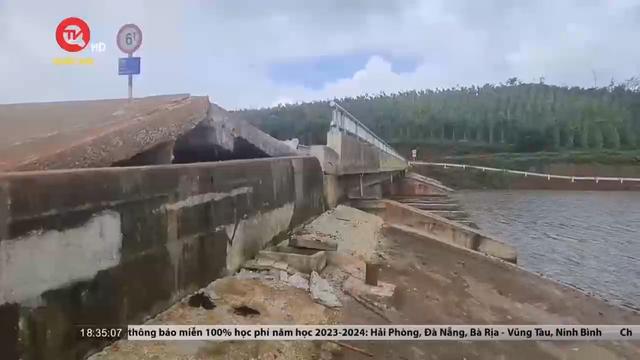 Xuất hiện vết nứt dài 500 m ở hồ thủy lợi Đắk Nông, nguy cơ vỡ đập