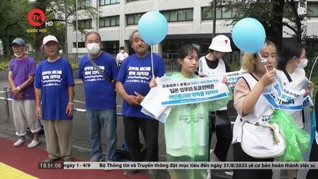 Biểu tình phản đối xả thải nhà máy hạt nhân Fukushima 