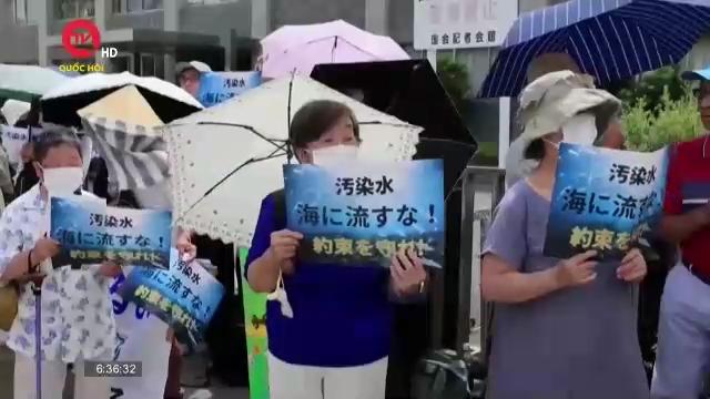Làn sóng biểu tình phản đối xả thải nhà máy hạt nhân Fukushima