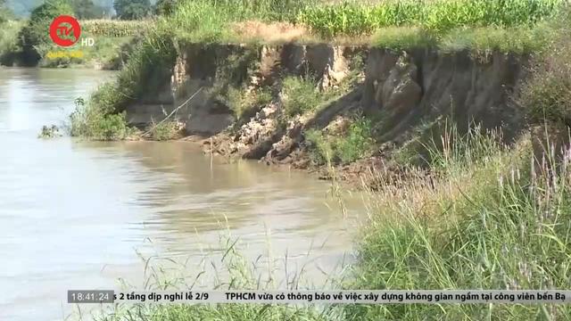 Đắk Nông: Báo động tình trạng sạt lở bờ sông Krông Nô