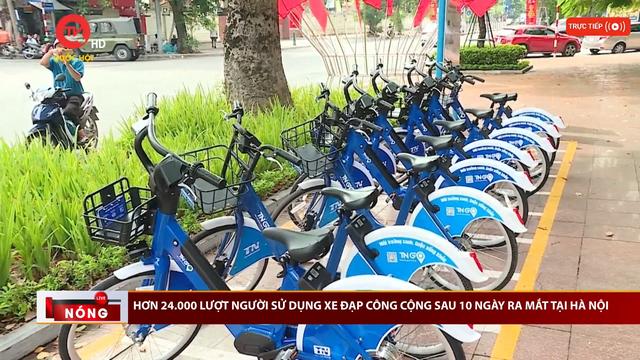 Hơn 24.000 lượt người sử dụng xe đạp công cộng sau 10 ngày ra mắt tại Hà Nội