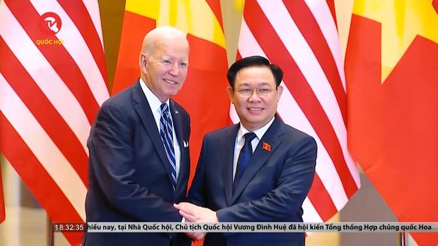 Chủ tịch Quốc hội Vương Đình Huệ hội kiến Tổng thống Hoa Kỳ Joe Biden 