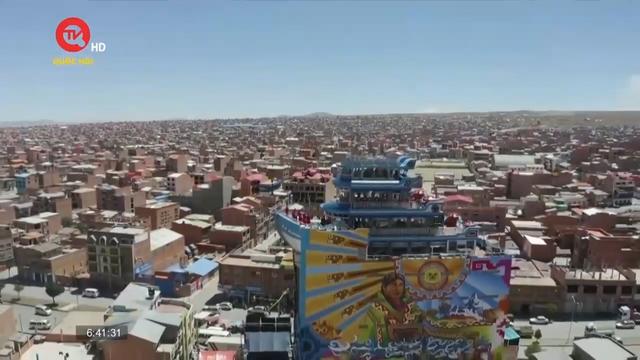 Độc đáo tòa nhà hình chiếc thuyền ở Bolivia
