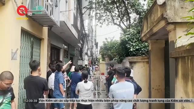 Hiện trường vụ cháy chung cư mini tại Hà Nội 