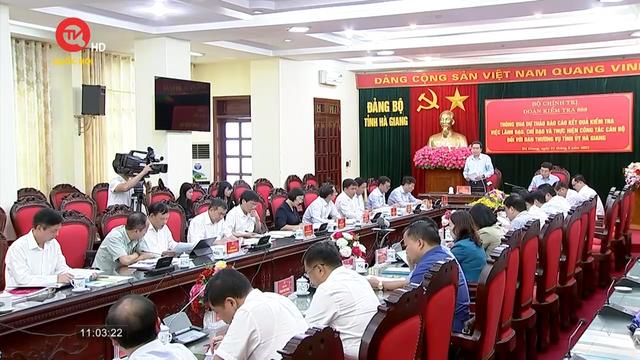 Báo cáo kết quả việc thực hiện công tác cán bộ tại Hà Giang 