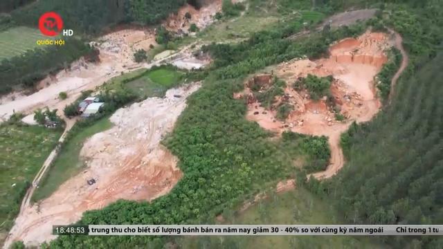 Gia Lai: Mỏ đất khai thác không hoàn thổ biến thành mỏ khai thác đá lậu
